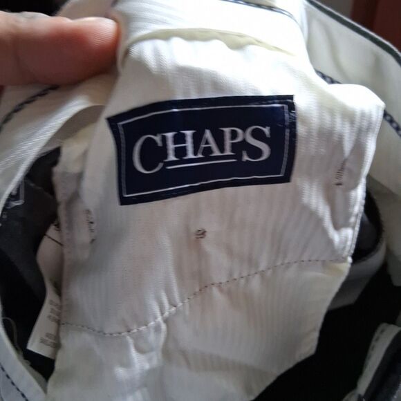 Womens Chaps Sz 14 Huskey Pants Khaki Gray Dress Pants Plain Front Formal Work - Picture 5 of 9